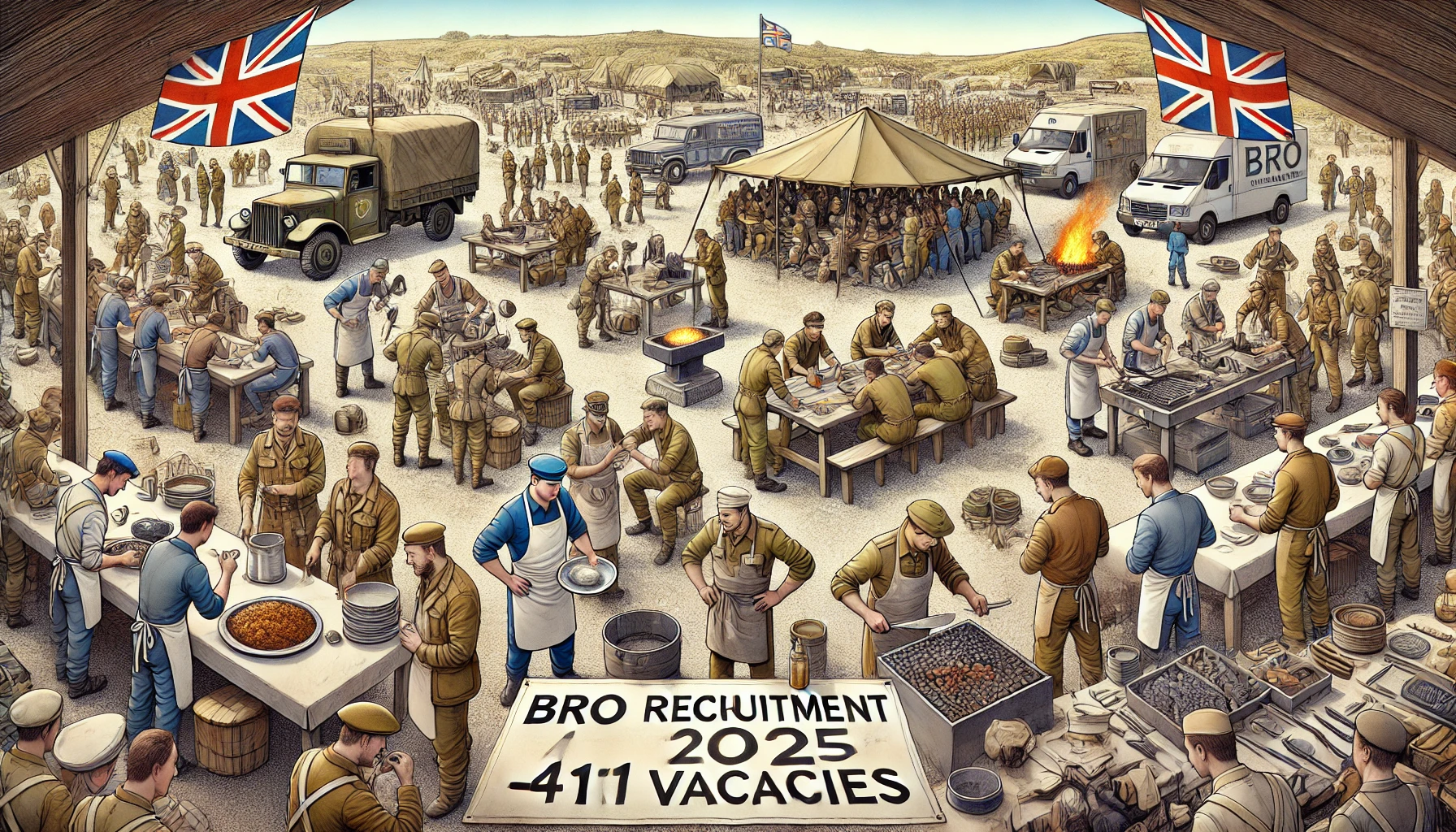 BRO Recruitment 2025 411 Vacancies for Cook, Mason, Blacksmith, and Mess Waiter