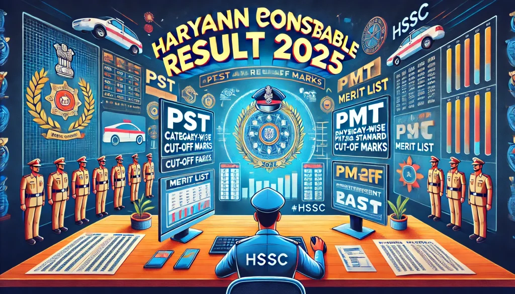 Haryana Police Constable Result 2025 Category-wise Cut-off Marks, PST, PMT, and HSSC Merit List @hssc.gov.in Haryana Police Constable Result 2025 Category-wise Cut-off Marks, PST, PMT, and HSSC Merit List @hssc.gov.in